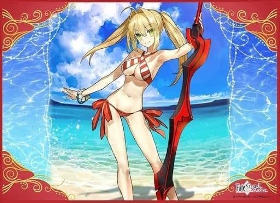 Amazon | FGO 水着ネロ プレイマット ＋ カードファイル